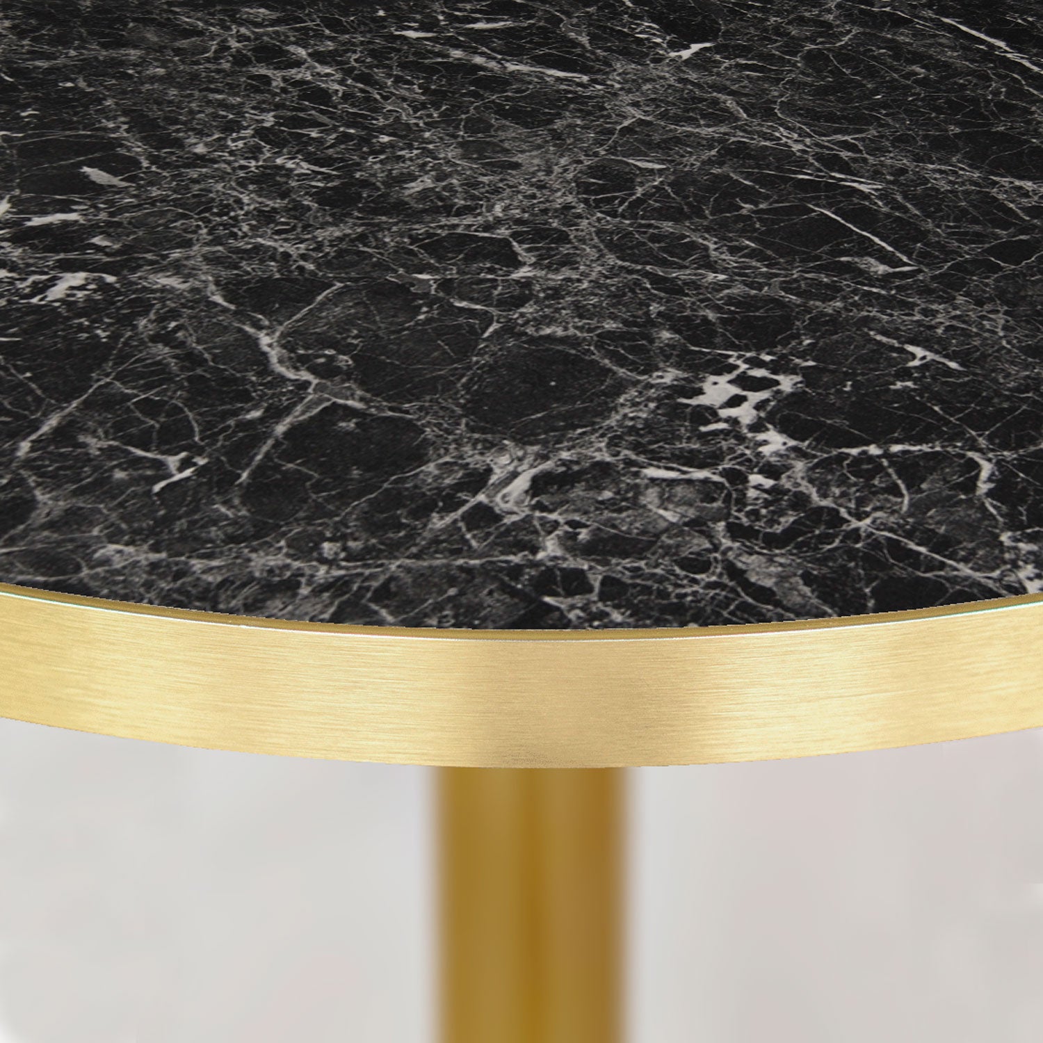 plateau de table sur mesure restaurant marbre noir brillant restootab
