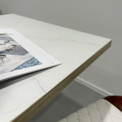 plateau de table sur mesure restaurant marbre paros restootab