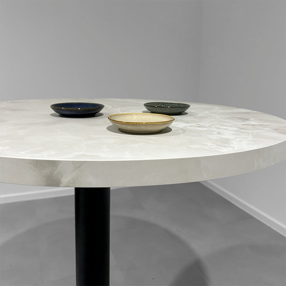 plateau de table sur mesure décor marbre perla