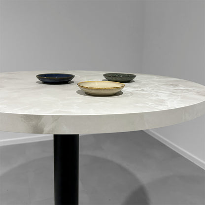 plateau de table sur mesure décor marbre perla