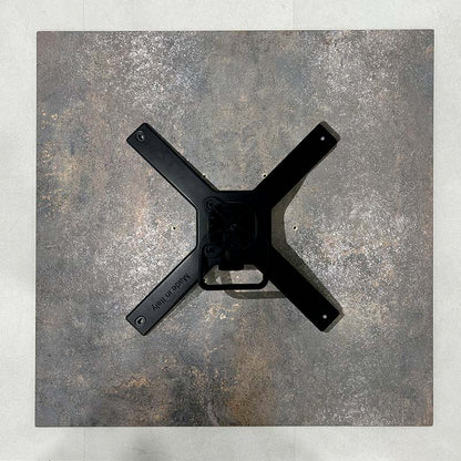 plateau de table sur mesure restaurant gris underground rouille restootab