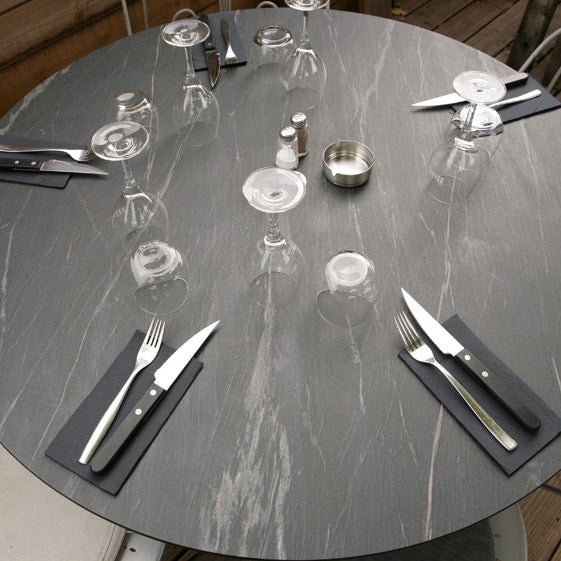 plateau de table sur mesure restaurant marbre calypso restootab