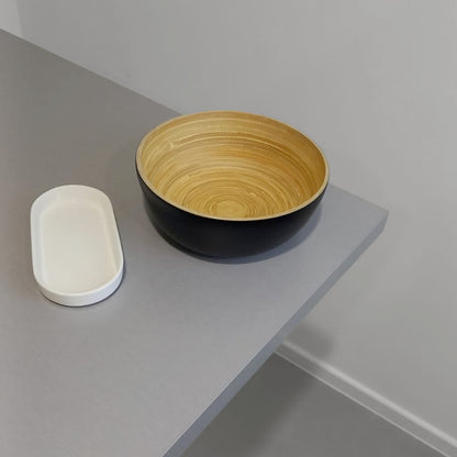 plateau de table sur mesure décor effet gris métallisé