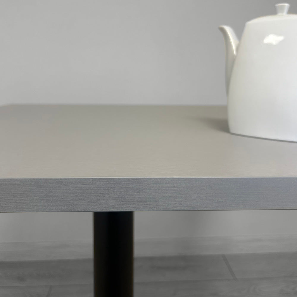 plateau de table sur mesure décor gris métallisé