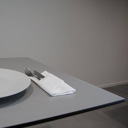 plateau de table sur mesure restaurant gris métallisé  restootab