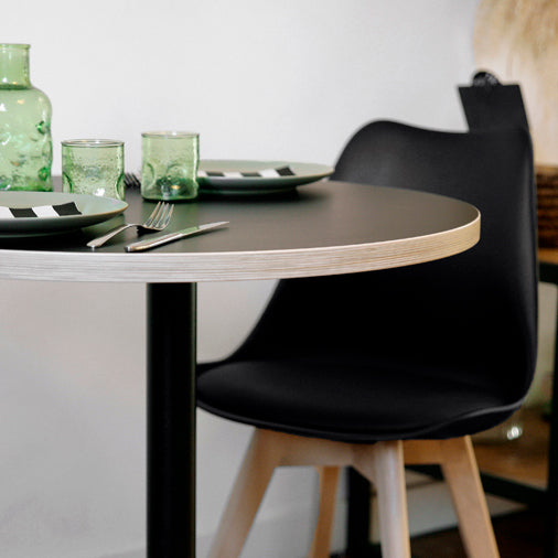 plateau de table sur mesure restaurant noir restootab