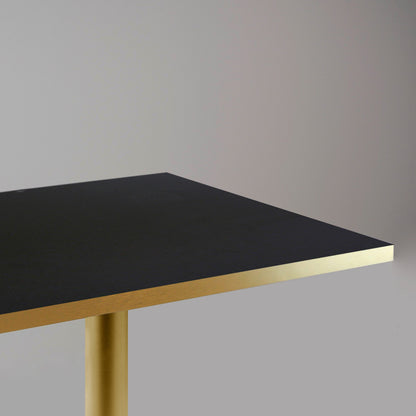 Mange-debout chic Rome doré 60x60cm noir laiton