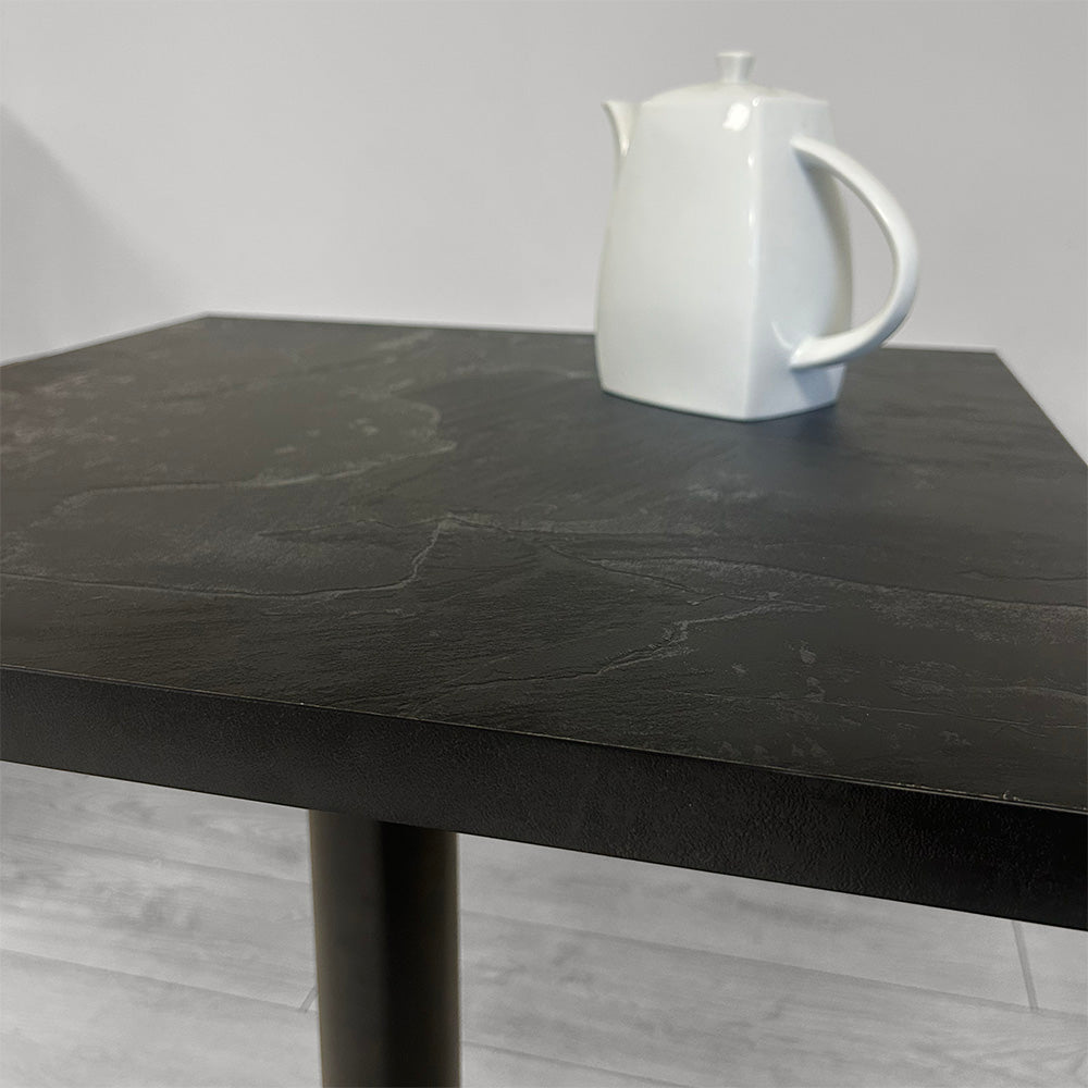 plateau de table sur mesure décor noir Moon