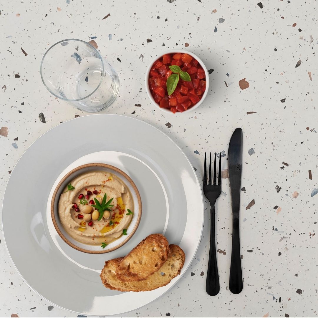 plateau de table sur mesure restaurant terrazzo cassata restootab