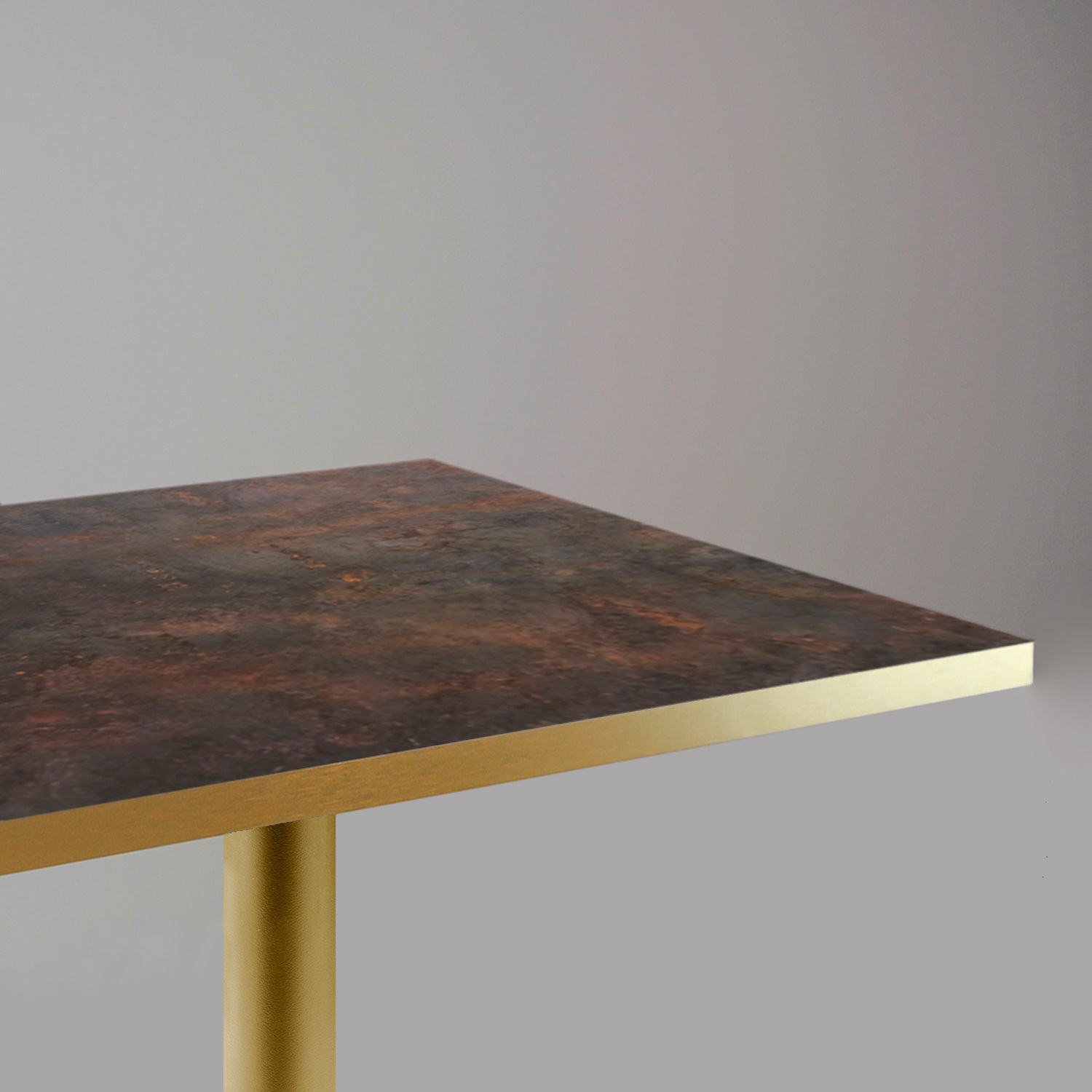 plateau de table sur mesure restaurant underground rouille restootab