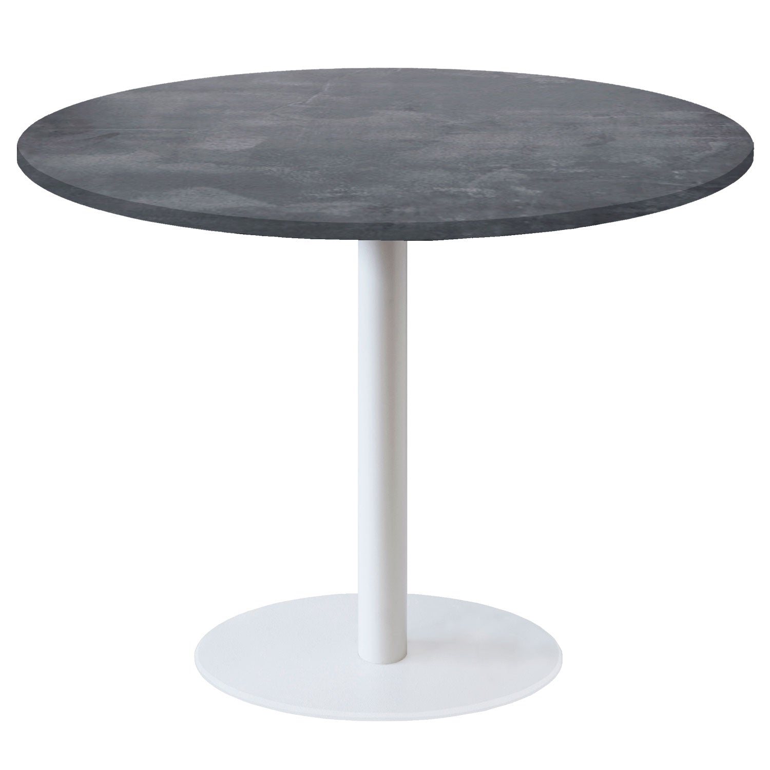 Table de restaurant rome XL ronde Ø120cm ardoise métallisée RestooTab