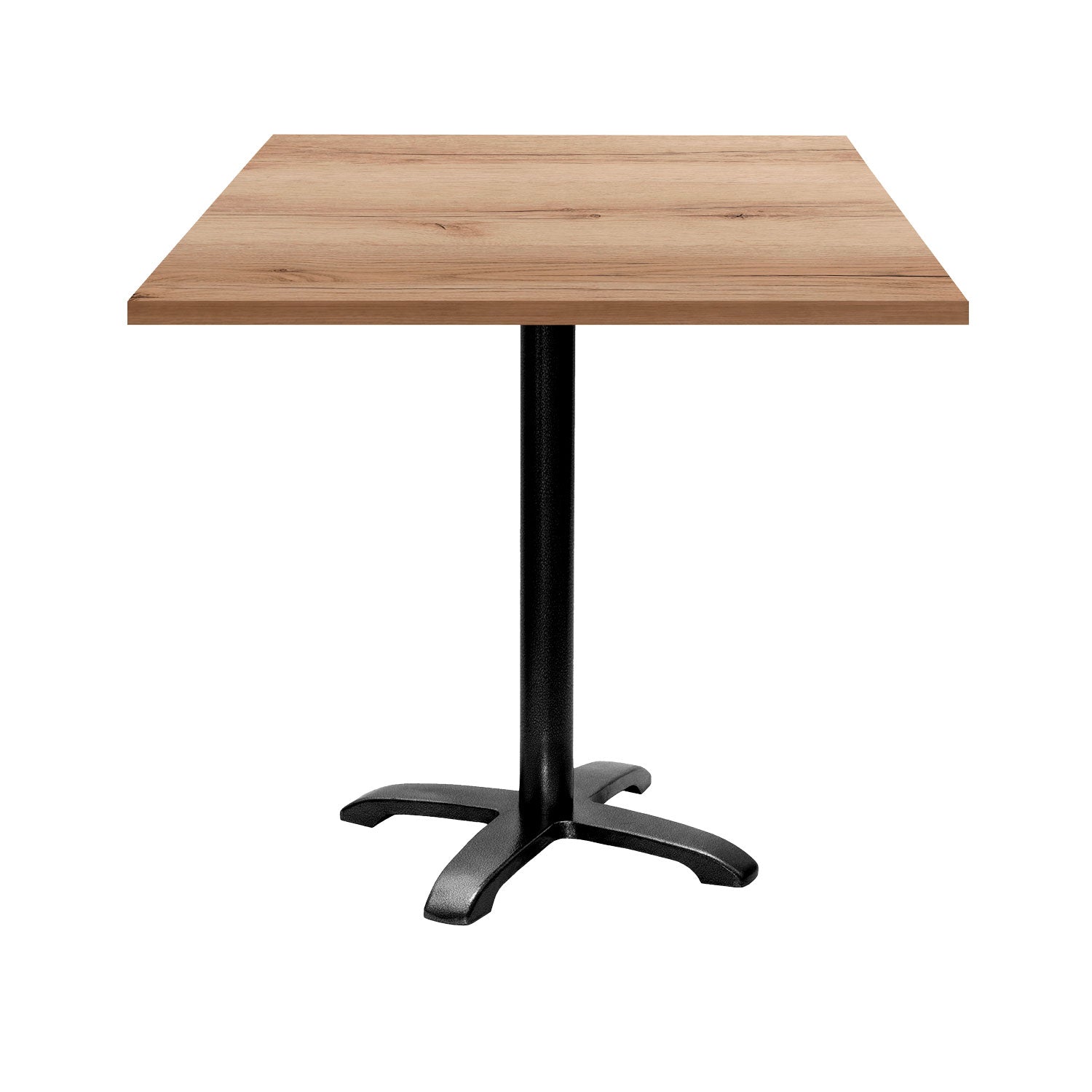 Table de restaurant bazila carrée 70x70cm chene delano