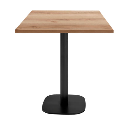 Mange-debout hauteur snack round carré 70x70cm chene delano
