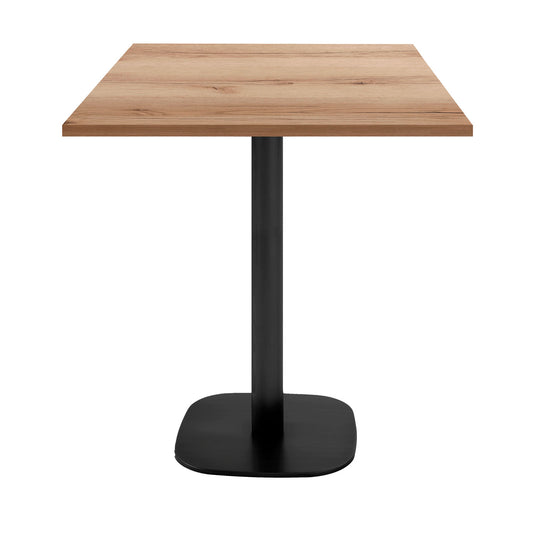Mange-debout hauteur snack round carré 70x70cm chene delano