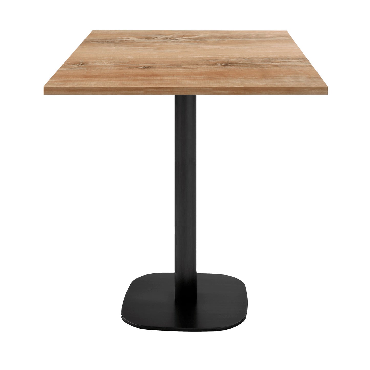 Mange-debout hauteur snack round carré 70x70cm chene slovene