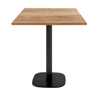 Mange-debout hauteur snack round carré 70x70cm chene slovene