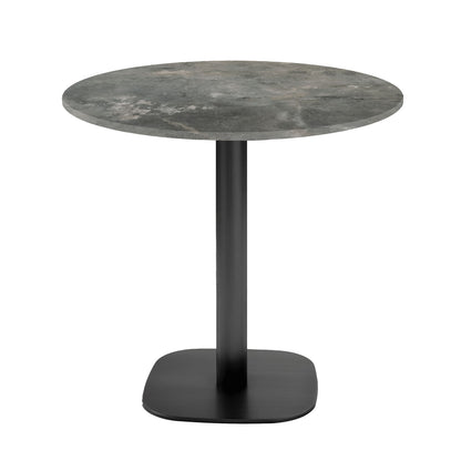 Table de restaurant round ronde 70cm pierre metallisee