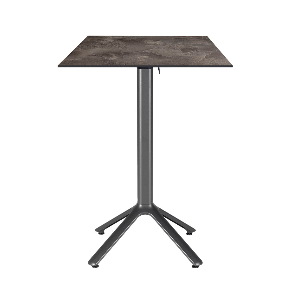 table mange debout terrasse pliable nemo noir 60x60cm cuma dark RestooTab