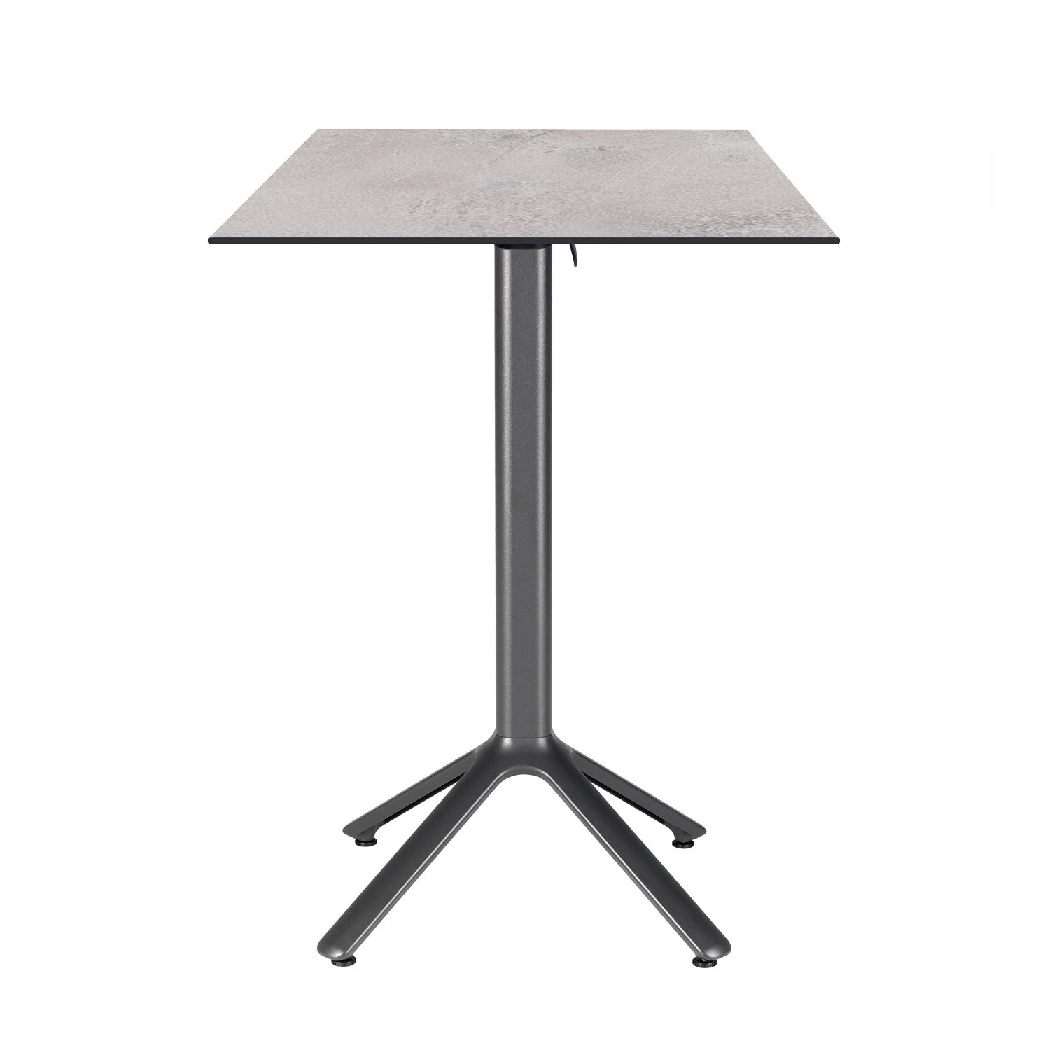 table mange debout terrasse pliable nemo noir 60x60cm cuma light RestooTab