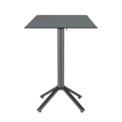 table mange debout terrasse pliable nemo noir 60x60cm gris anthracite RestooTab
