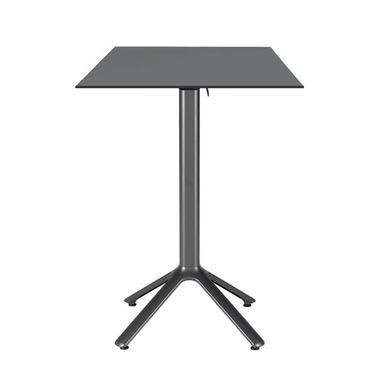 table mange debout terrasse pliable nemo noir 60x60cm gris anthracite RestooTab