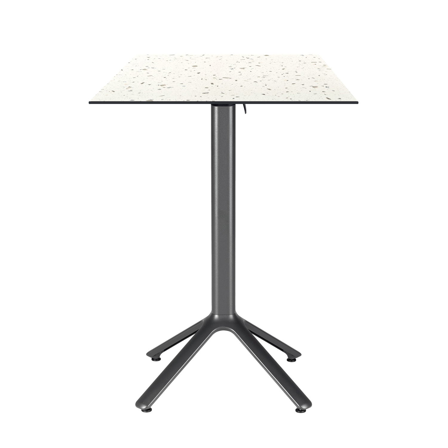 table mange debout terrasse pliable nemo noir 60x60cm terrazzo cassata RestooTab