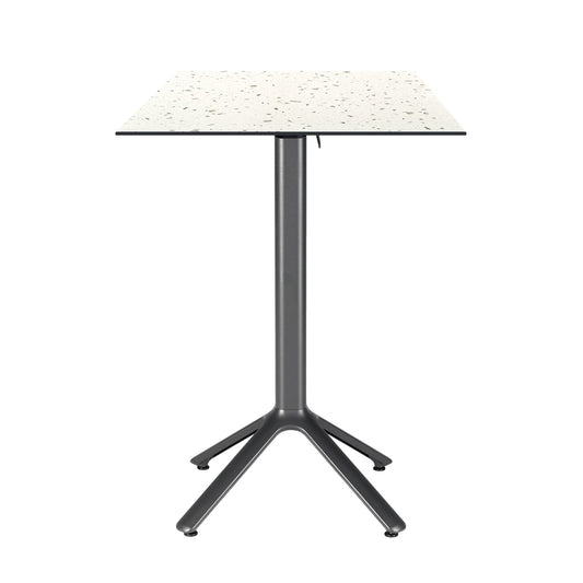 table mange debout terrasse pliable nemo noir 60x60cm terrazzo cassata RestooTab