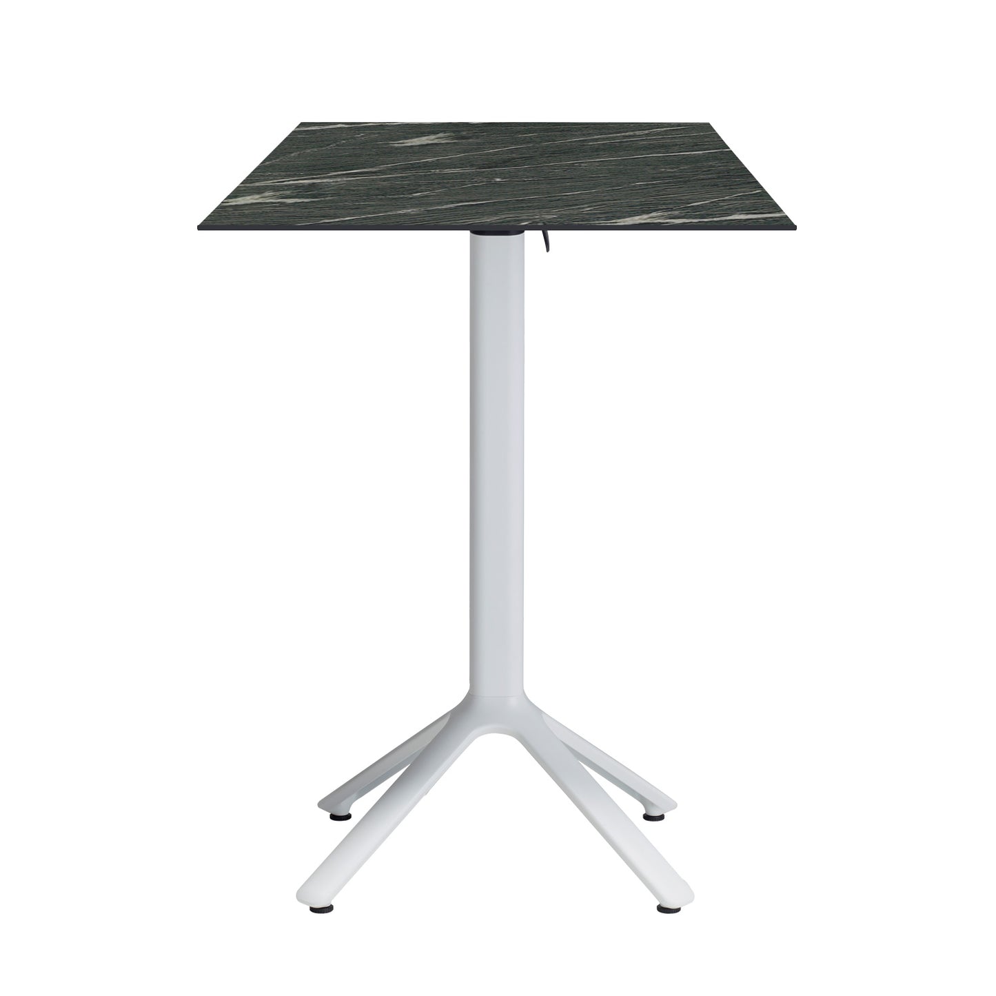 table mange debout terrasse pliable nemo blanc 60x60cm calypso RestooTab