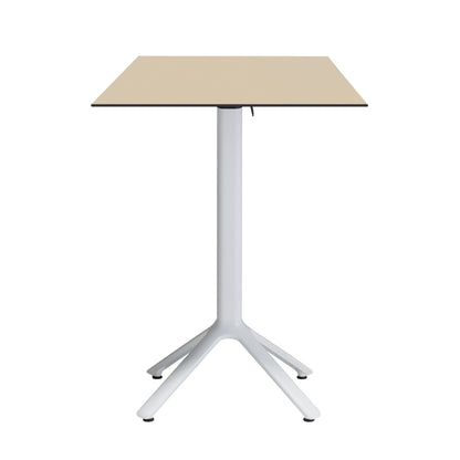 table mange debout terrasse pliable nemo blanc 60x60cm coquille RestooTab