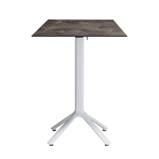 table mange debout terrasse pliable nemo blanc 60x60cm cuma dark RestooTab