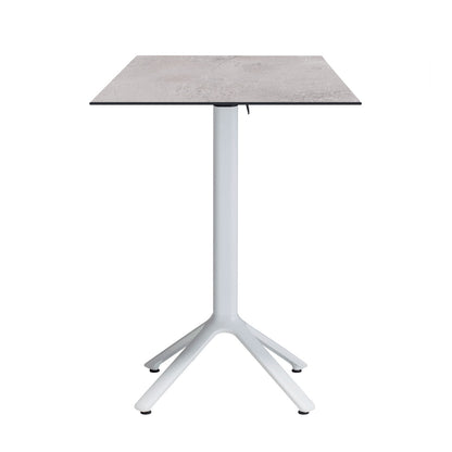 table mange debout terrasse pliable nemo blanc 60x60cm cuma light RestooTab