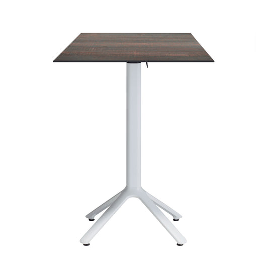 table mange debout terrasse pliable nemo blanc 60x60cm hipster bronze RestooTab