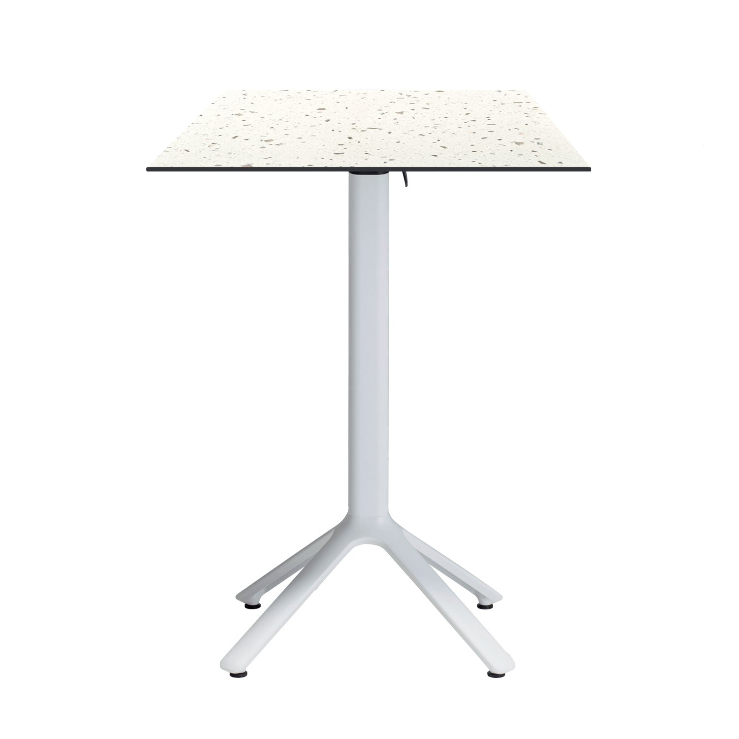 table mange debout terrasse pliable nemo blanc 60x60cm terrazzo cassata RestooTab