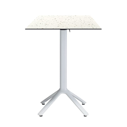 table mange debout terrasse pliable nemo blanc 60x60cm terrazzo cassata RestooTab