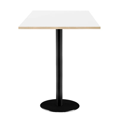 Mange-debout rome carré 60x60cm blanc uni bois