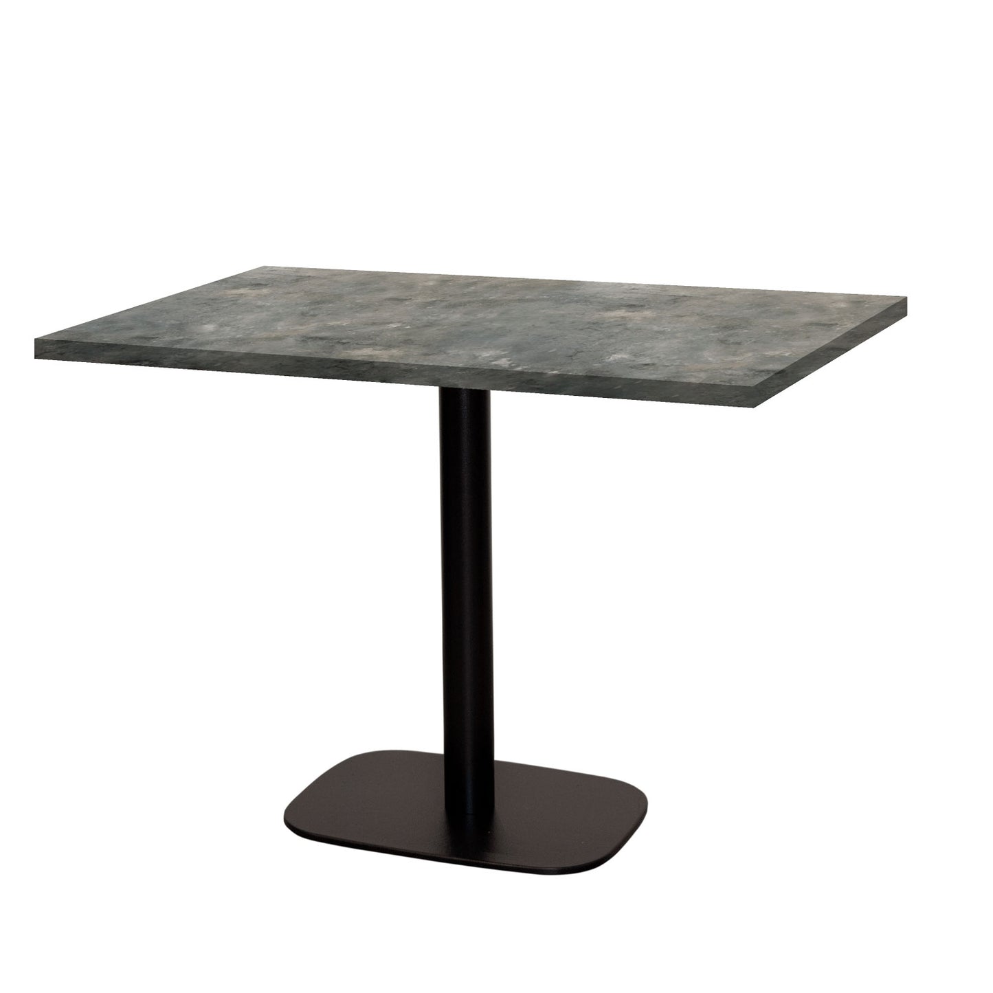 Table de restaurant round rectangle 120x70cm pierre metallisee