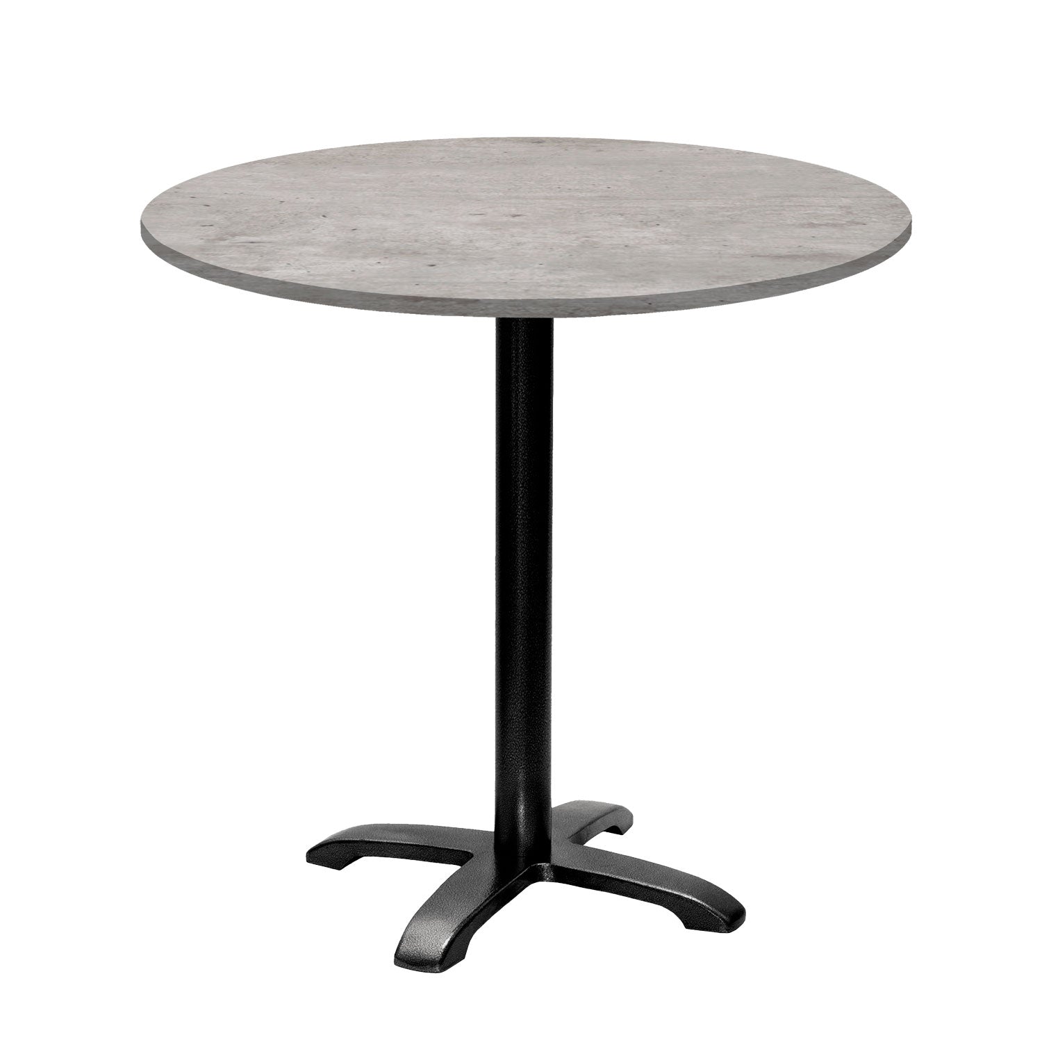Table de restaurant bazila ronde 80cm beton naturel