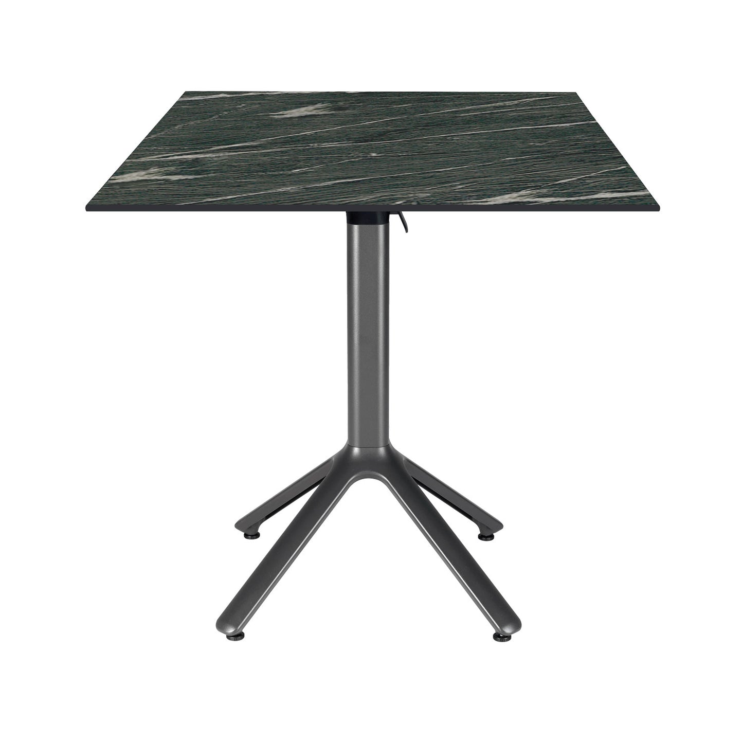 table terrasse pliable nemo noir 70x70cm calypso RestooTab