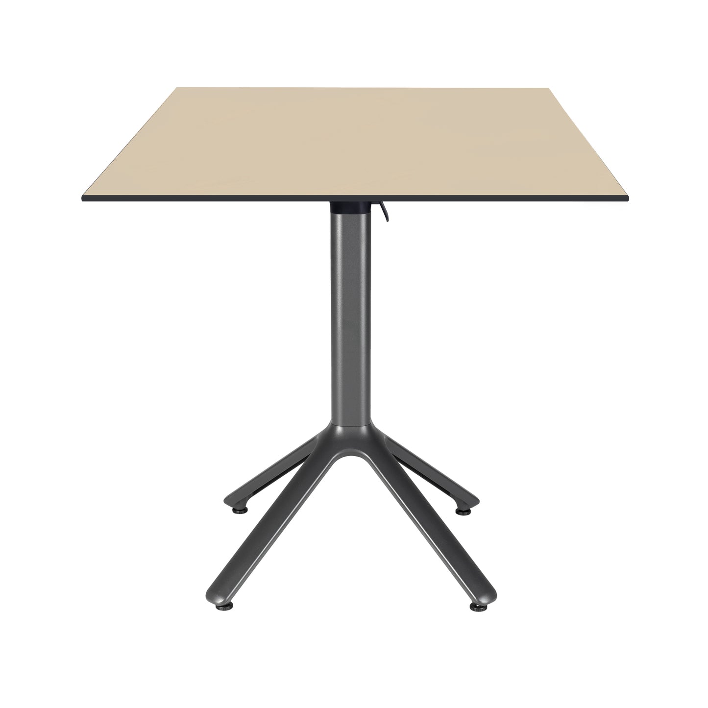 table terrasse pliable nemo noir 70x70cm coquille RestooTab