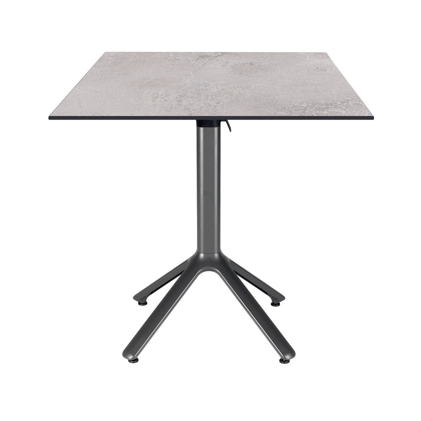 table terrasse pliable nemo noir 70x70cm cuma light RestooTab