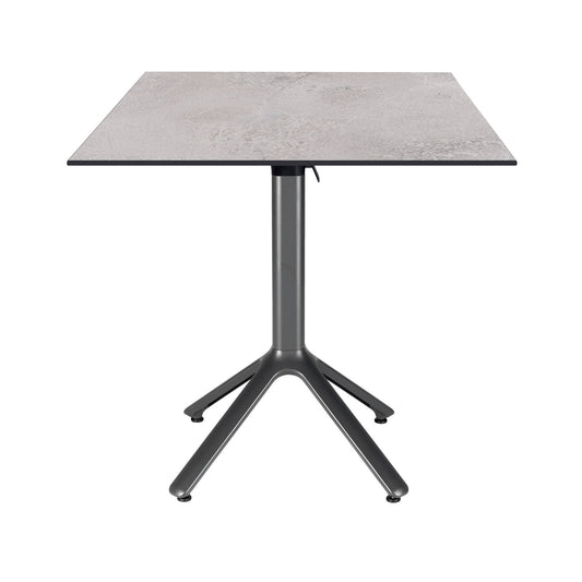 table terrasse pliable nemo noir 70x70cm cuma light RestooTab