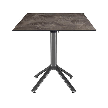 table terrasse pliable nemo noir 70x70cm cuma dark RestooTab