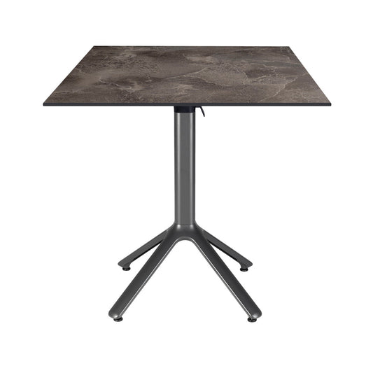 table terrasse pliable nemo noir 70x70cm cuma dark RestooTab