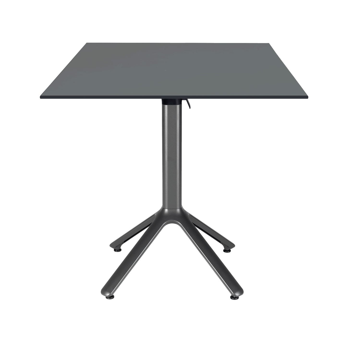 table terrasse pliable nemo noir 70x70cm gris anthracite RestooTab