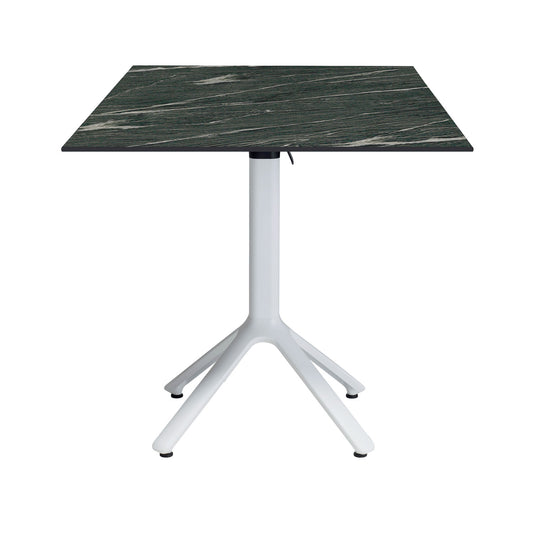 table terrasse pliable nemo blanc 70x70cm calypso RestooTab