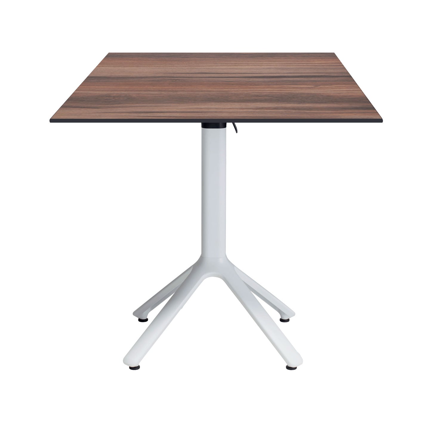 table terrasse pliable nemo blanc 70x70cm chene montagne RestooTab