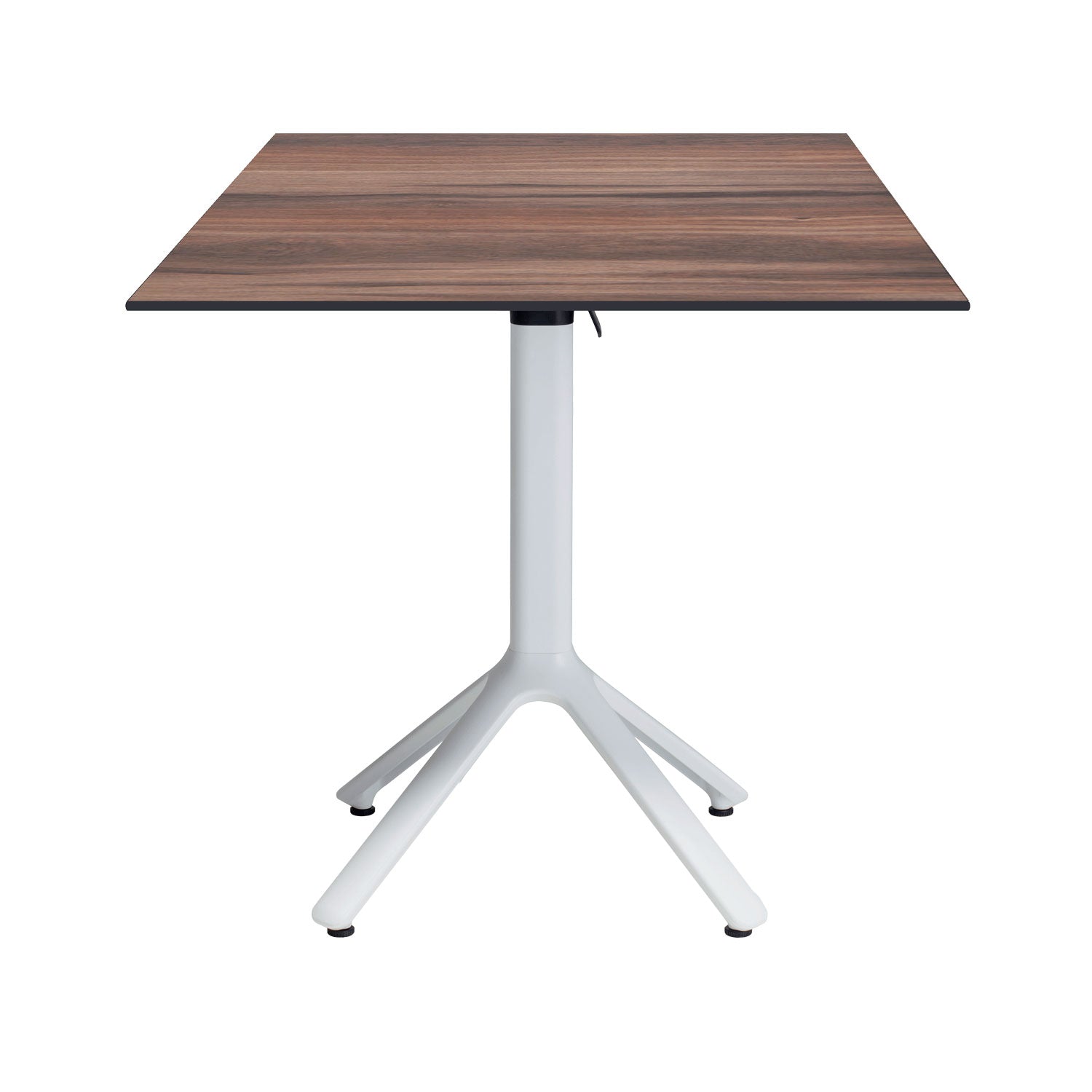 table terrasse pliable nemo blanc 70x70cm chene montagne RestooTab