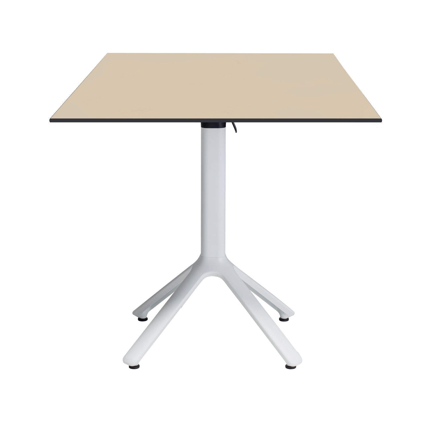 table terrasse pliable nemo blanc 70x70cm coquille RestooTab