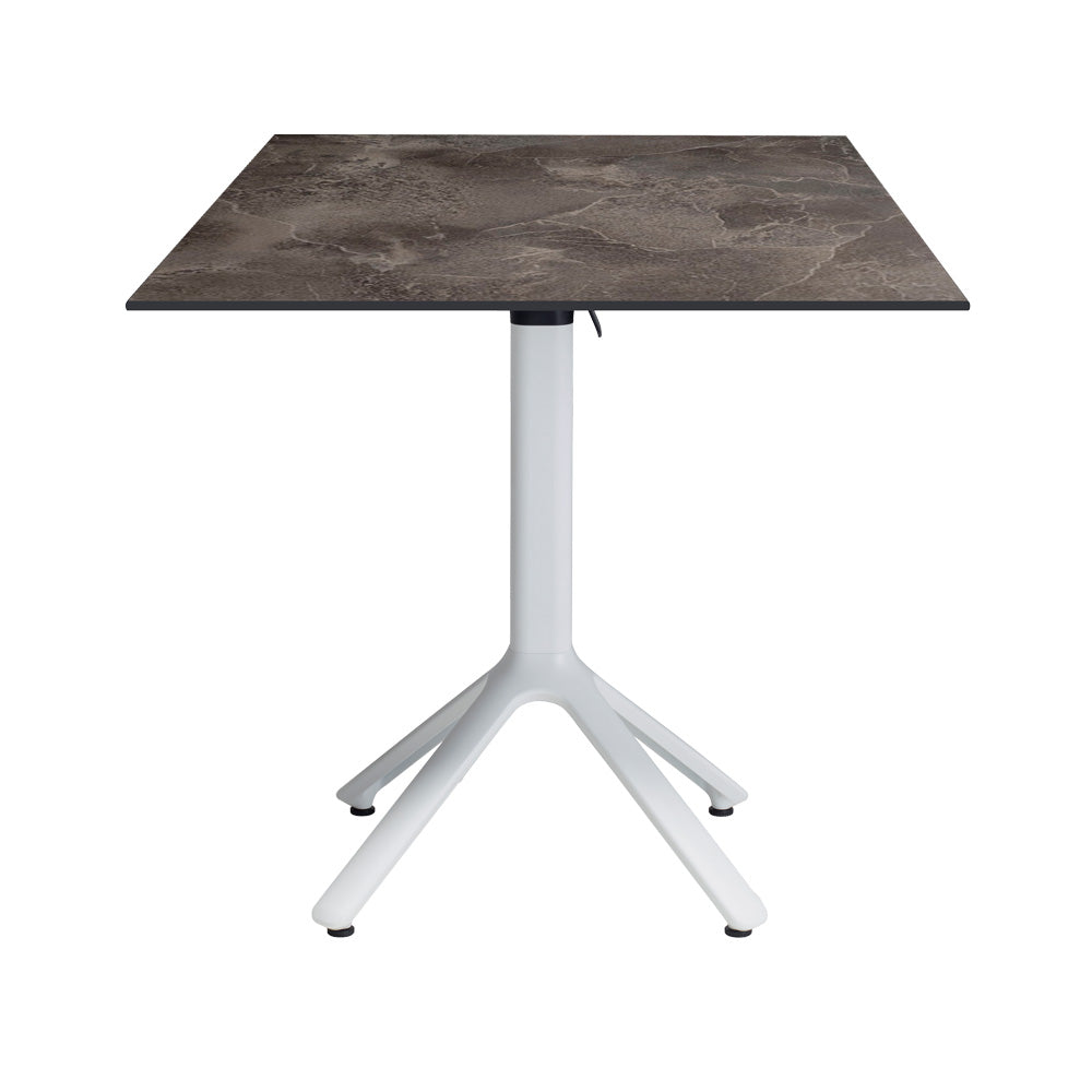 table terrasse pliable nemo blanc 70x70cm cuma dark RestooTab