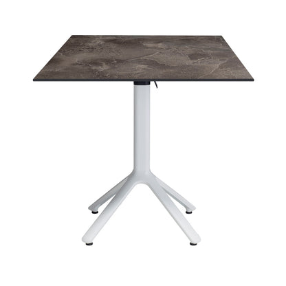 table terrasse pliable nemo blanc 70x70cm cuma dark RestooTab